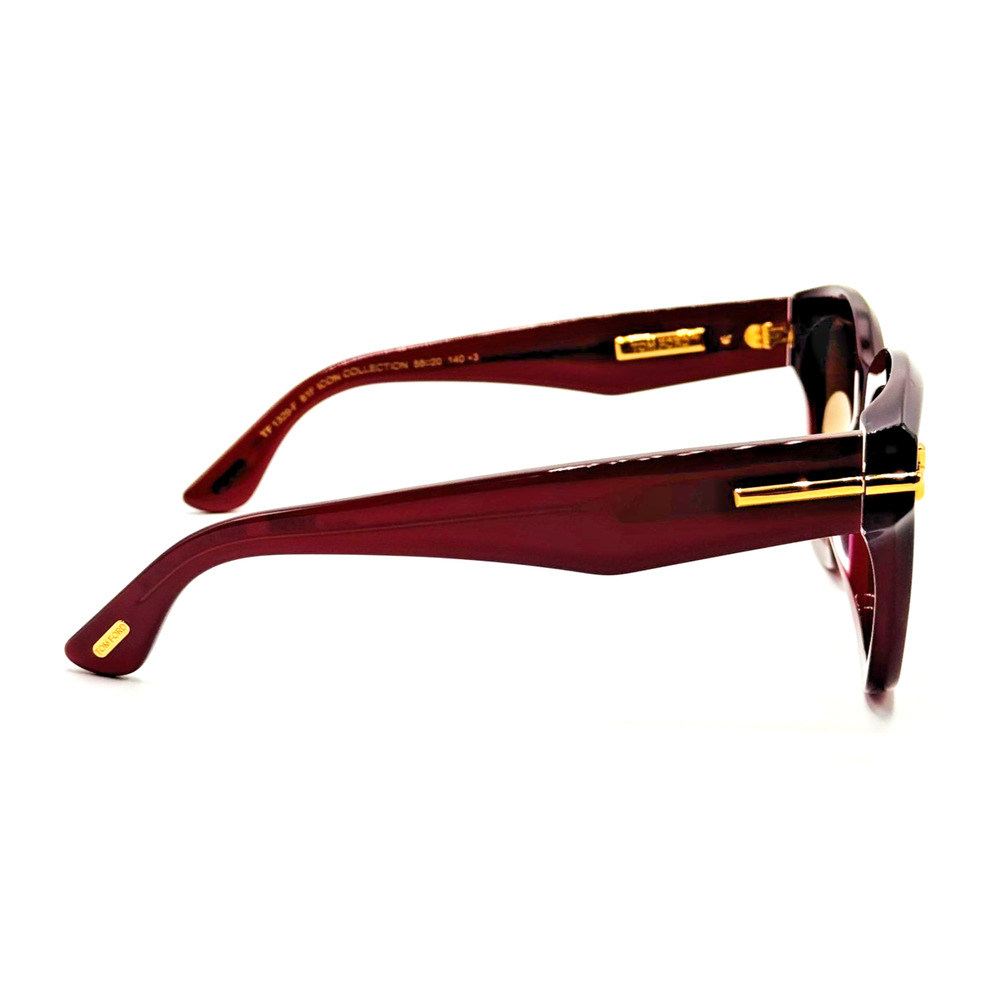 Tom Ford Sunglasses Icon TF1329 81F Violet Butterfly Brown Gradient Lens 55mm - Picture 11 of 16